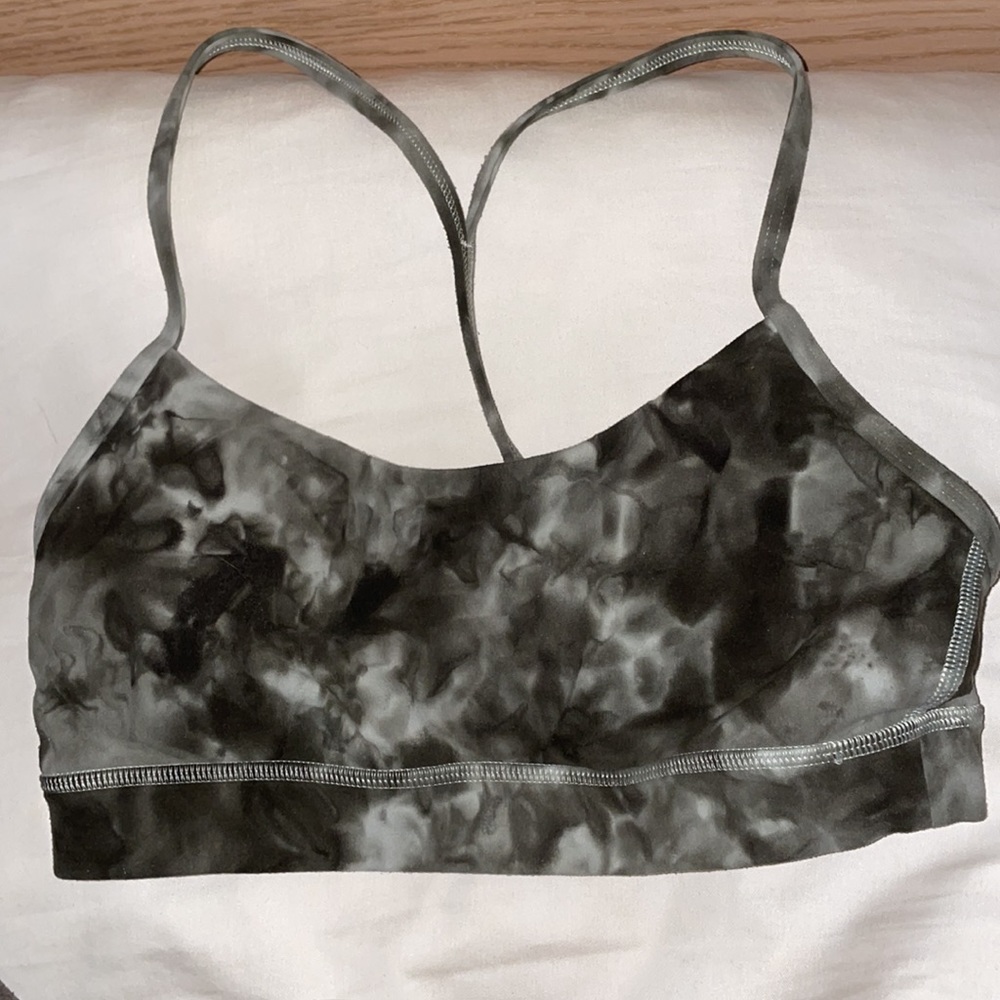 LULULEMON green tye dye sports bra size 4